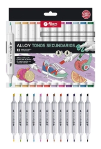 MARCADOR FILGO ALLOY ARTISTICO D/P SECUNDARIOS x 12u