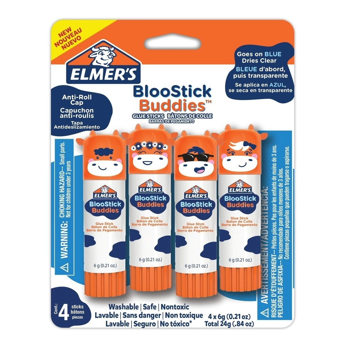 ELMERS PEGAMENTO EN BARRA x 6grs x 4u BUDDIES
