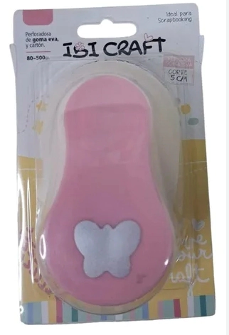 IBI CRAFT PERFORADORA ARTISTICA P/GOMA EVA 25mm 1" MARIPOSA