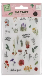 IBI CRAFT STICKER TRANSFER DECAL 10*15cm BULLET 5pcs