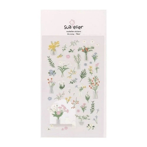 IBI STICKER PVC 10*19cm FLEUR