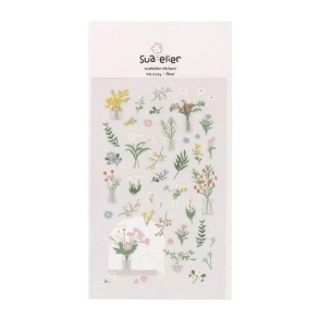 IBI STICKER PVC 10*19cm FLEUR