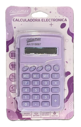 CALCULADORA CALCUMAX 515697 8 DIGITOS PASTEL