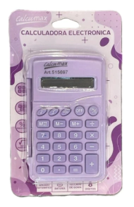 CALCULADORA CALCUMAX 515697 8 DIGITOS PASTEL