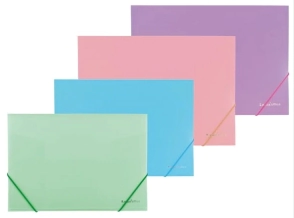 CARPETA LAMA OF 3/SOLAP. OPACA PASTEL C/ELAST.