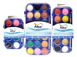 ACUARELA ALBA x 8 COLORES