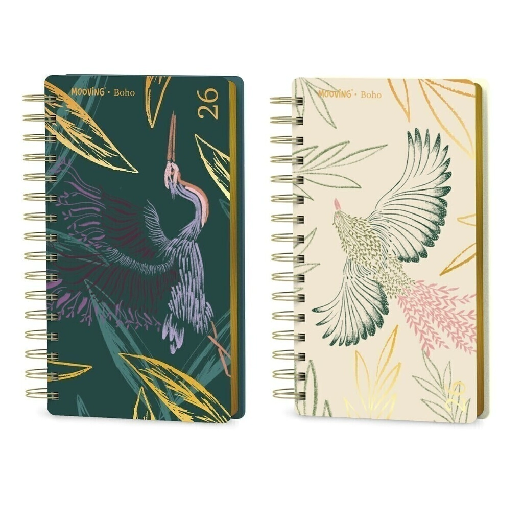 AGENDA MOOVING 2026 POCKET ESPIRALADA BOHO