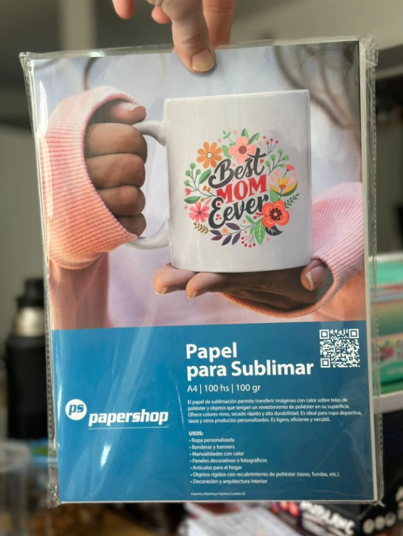 PAPEL PARA SUBLIMAR A4 100grs x 100hjs