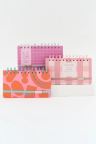 AGENDA FW 2026 SEMANAL POCKET C/ESP. 17x9.4 PINK GRID