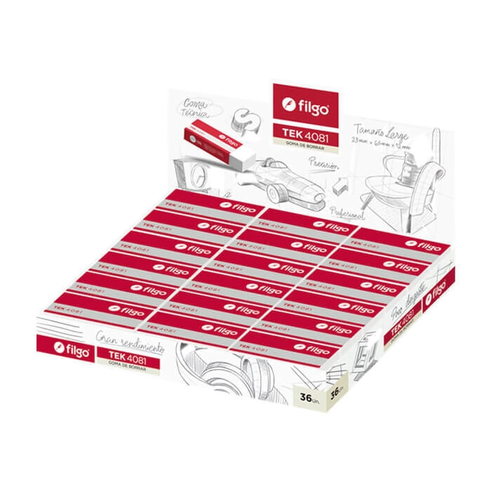 GOMAS FILGO TEK 4081 LAPIZ x 24u