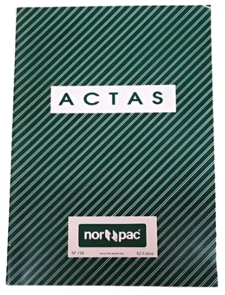 NOR PAC 726 LIBRO ACTAS T/F 52F