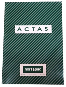 NOR PAC 726 LIBRO ACTAS T/F 52F