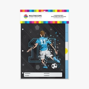 SEPARADOR MULTISCOPE N&ordm;3 x 6hjs Y SOLAPA FOOTBALL IS LIFE