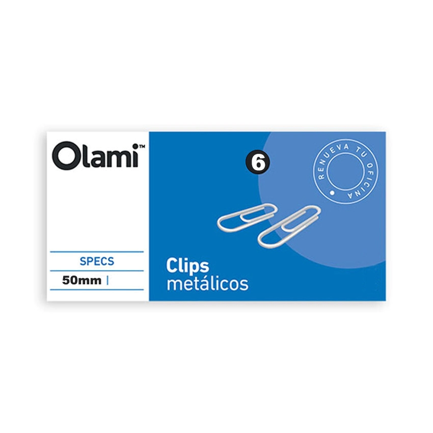 CLIPS OLAMI N�6 50mm x 50u