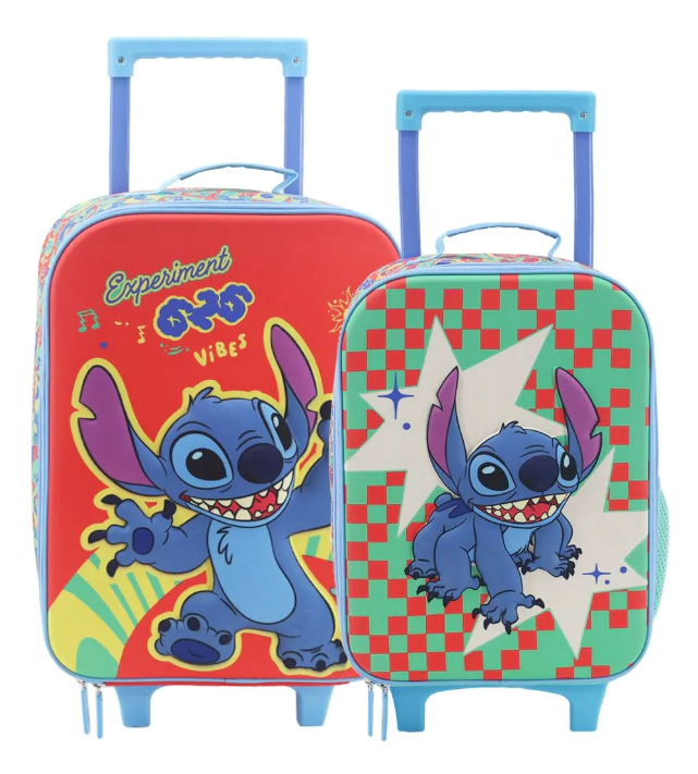 VALIJA DISNEY STITCH 16" ROJA