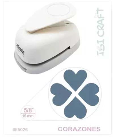 IBI CRAFT PERFORADORA ARTISTICA 16mm 3/4" 4 CORAZONES