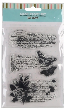 IBI CRAFT SELLO SILICONADO CRISTAL 4x5" BUTTERFLY