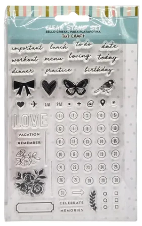 IBI CRAFT SELLO SILICONADO CRISTAL 4x7" PLANNERS 2
