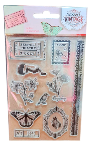 IBI CRAFT SELLO SILICONADO CRISTAL 4x7" VINTAGE
