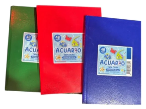 CUADERNO T&N ACUARIO T/D 16x21 x 48hjs RY ARA&Ntilde;A AZUL 70grs N1