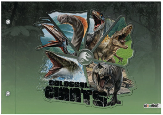 CARPETA MOOVING TAPA N�5 JURASSIC WORLD