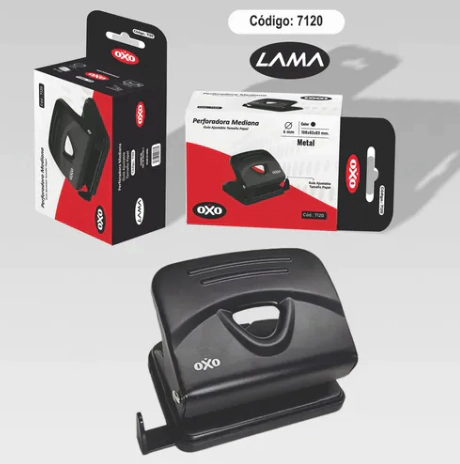 PERFORADOR LAMA OXO MEDIANA 30hjs NEGRO