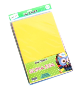 IBI CRAFT GOMA EVA LISA A4 x 1.7mm x 10hjs SURT.