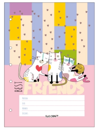 SEPARADOR IBI CRAFT TWEENY ESCOLAR A4 x 6hjs CATS