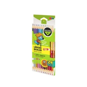 LAPICES COLOR PIZZINI BICOLOR x 24 COLORES