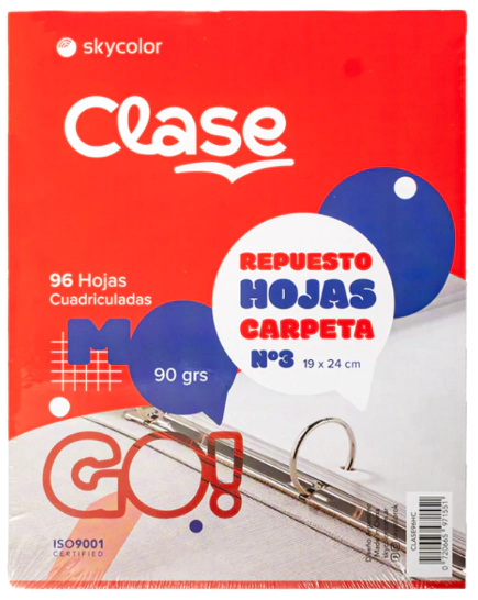 REPUESTO SKYCOLOR CLASE N�3 x 96hjs CD 90grs