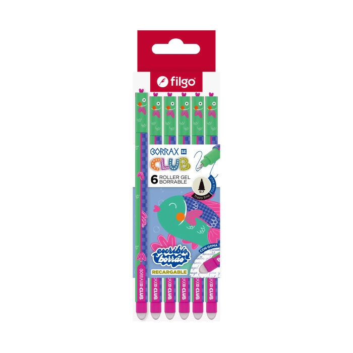 BOLIGRAFO FILGO BORRAX SE CLUB PEZ x 6u