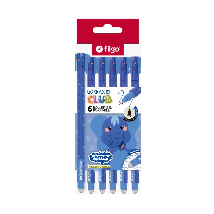 BOLIGRAFO FILGO BORRAX SE CLUB ELEFANTE x 6u