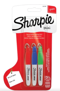MARCADOR SHARPIE FINO MINI x 3u