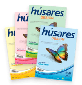 PAPEL HUSARES A4 75grs x 100hjs CELESTE PASTEL
