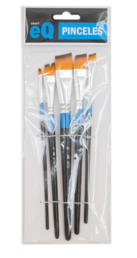 EQ SET PINCELES MIXTO ANGULAR (670) 2/4/6/8/10