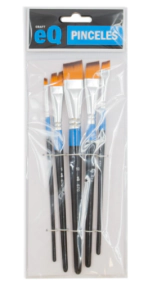 EQ SET PINCELES MIXTO ANGULAR (670) 2/4/6/8/10