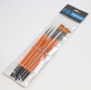 EQ SET PINCELES SINTETICOS VARIEDAD x 5u