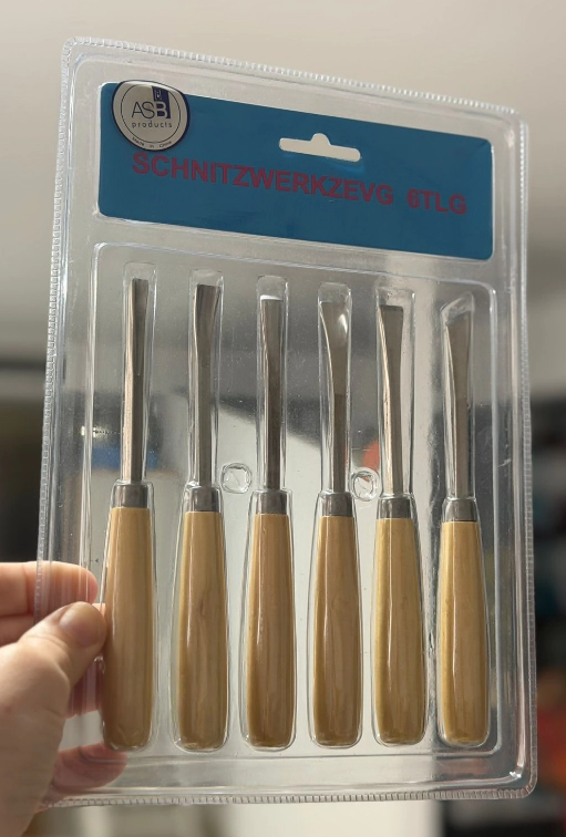 ASB SET HERRAMIENTAS PARA TALLADO DE MADERA x 6pzs