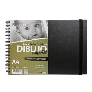BLOCK PAPERLAND ARTS A4 PREMIUM TD ESP. y ELAST. 150grs x 50hjs LS