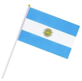 BANDERA CON PALO 14x21cm x 12u