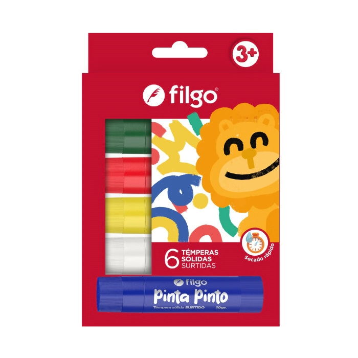TEMPERA FILGO SOLIDA PINTO x 6u