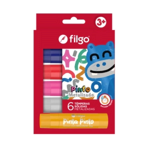 TEMPERA FILGO SOLIDA PINTO x 6u METAL