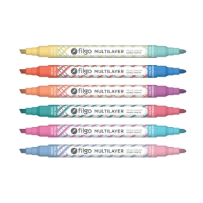 RESALTADOR FILGO CREATIVO D/P MULTILAYER x 6u