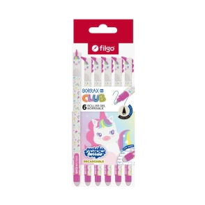 BOLIGRAFO FILGO BORRAX SE CLUB UNICORNIO x 6u