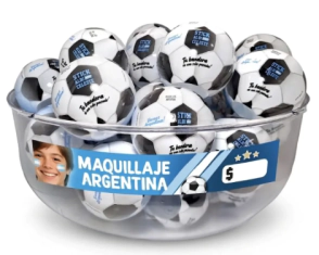 VAMOS ARGENTINA PELOTA FUTBOL STICK ALBICELESTE