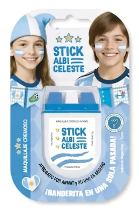 VAMOS ARGENTINA STICK ALBICELESTE CHICOS BLISTER