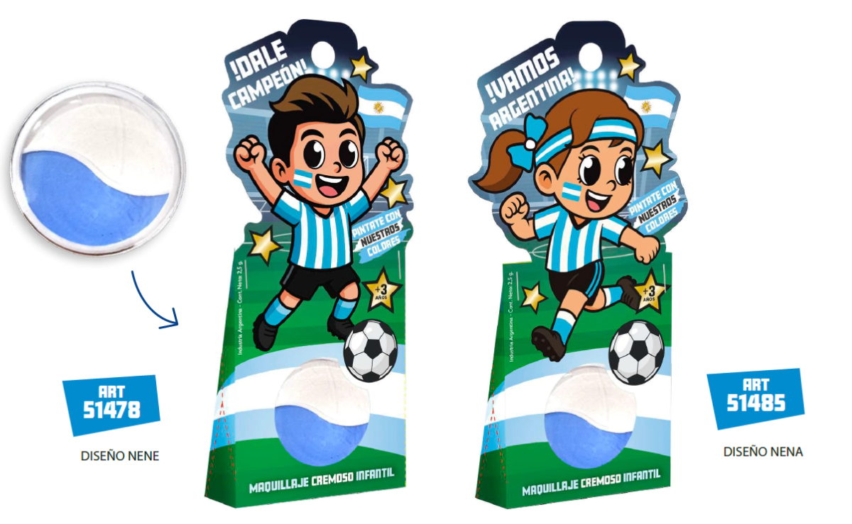 VAMOS ARGENTINA MAQUILLA NENA FORMITA