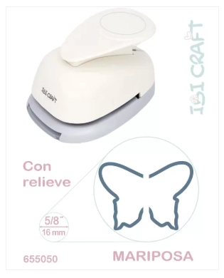 IBI CRAFT PERFORADORA ARTISTICA 16mm 3/4" C/RELIEVE MARIPOSA