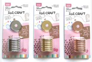 IBI CRAFT DISCOS DE EXPANSION 32mm x 8pcs GOLD ROSE