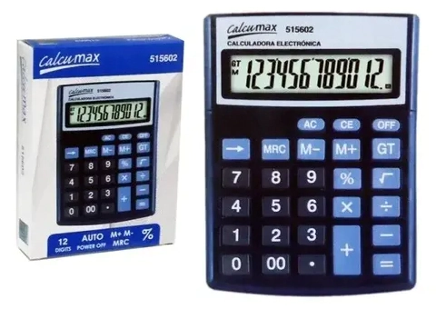 CALCULADORA CALCUMAX MEDIANA 12 DIGITOS 515602